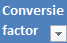 11. Conversiefactor