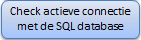 23. Check actieve connectie
 met de SQL database