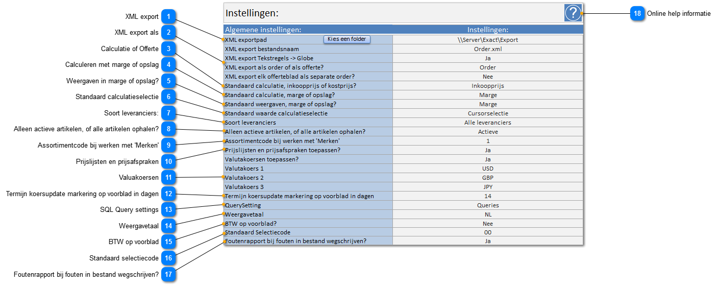 Algemene instellingen