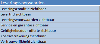 1. Leveringsvoorwaarden