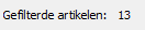 4. Aantal gefilterde artikelen