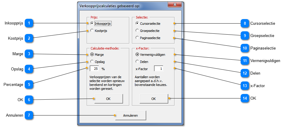 Calculatiescherm