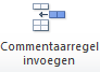 13. Commentaarregel
invoegen